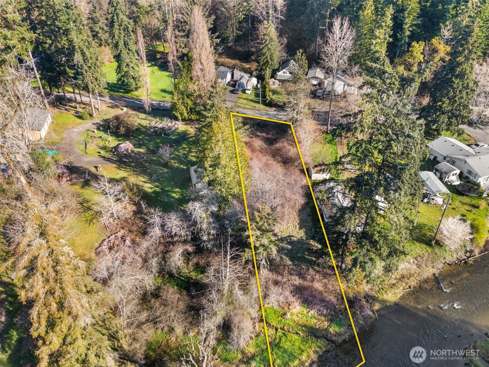 0 East Sherwood Creek Road Allyn, WA 98524 - Photo 4 of 20 a aerial view of residential houses with outdoor space