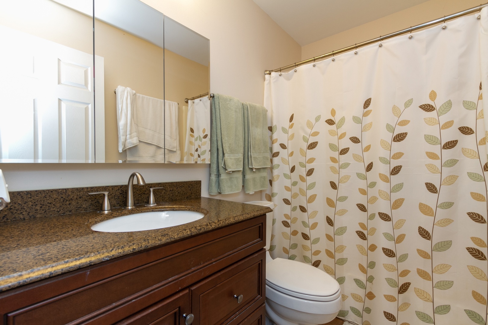 29 Pheasant Road Matteson, IL 60443 - Photo 8 of 10 a bathroom with a granite countertop sink a toilet and a mirror