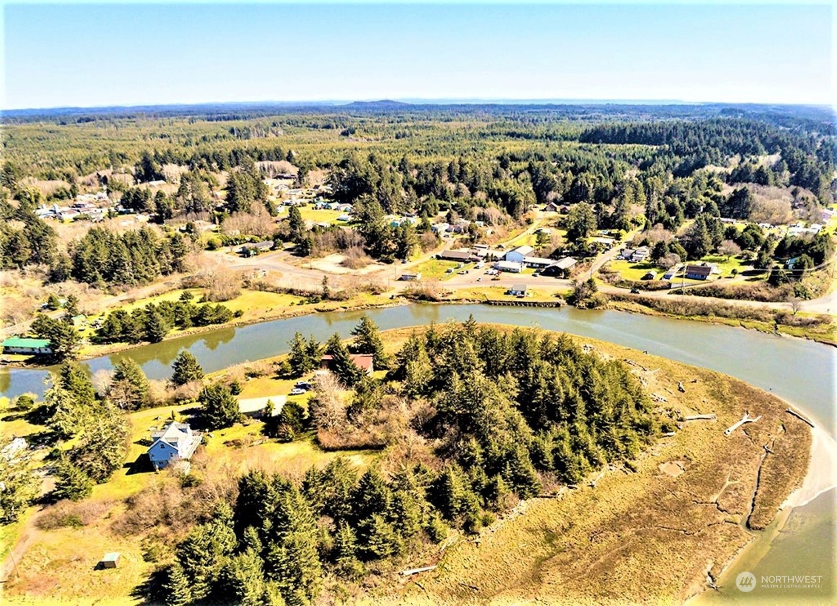11 Condra Road Copalis Beach, WA 98535 - Photo 24 of 24 an aerial view of beach and residential houses with outdoor space