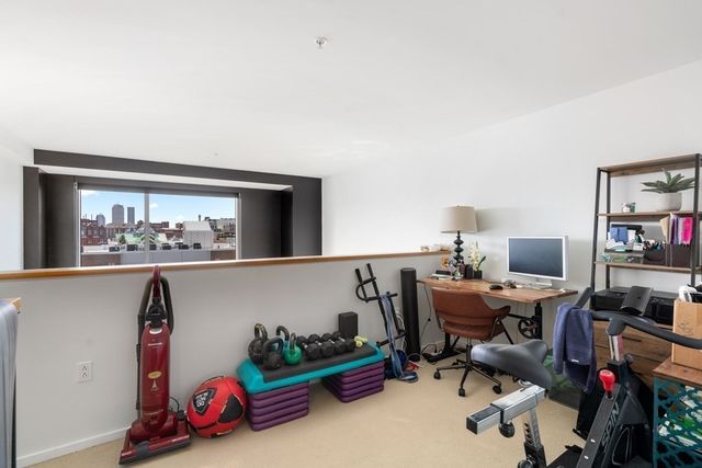 a view of a workspace with a window