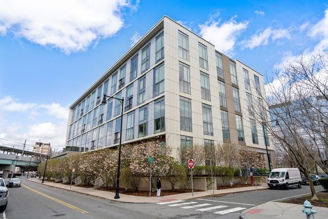 a front view of a building