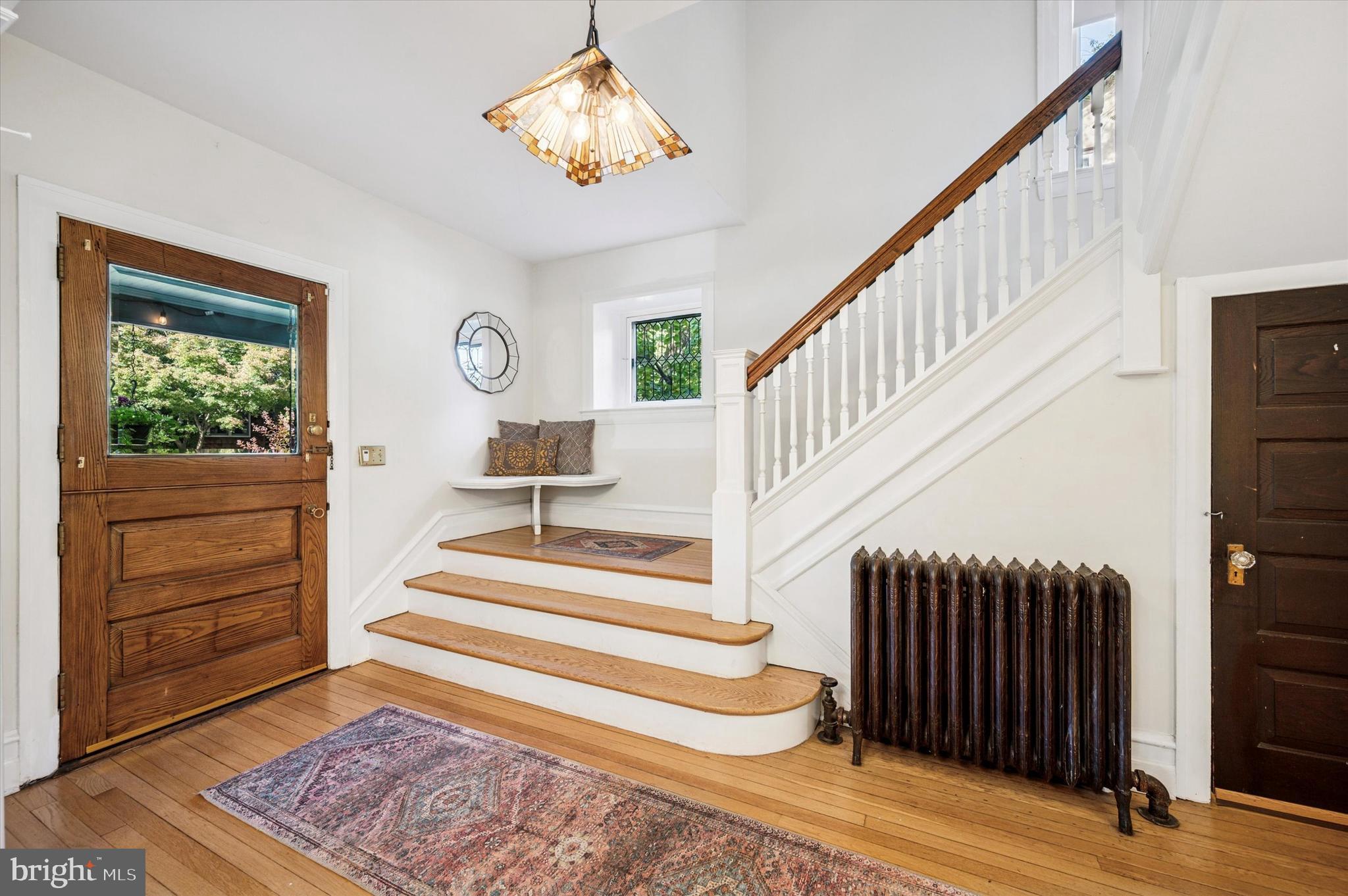200 East Gravers Lane Philadelphia, PA 19118 - Photo 5 of 57 a view of entryway and hall with wooden floor