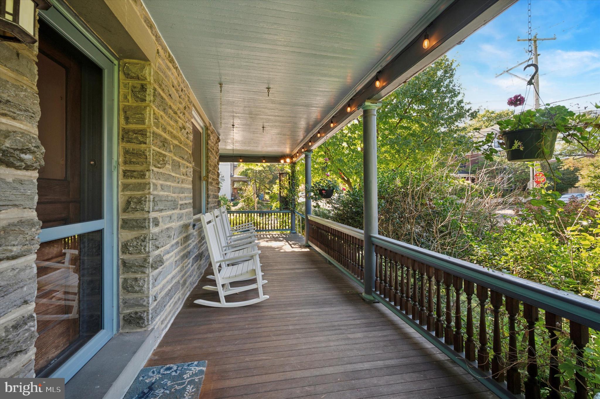 200 East Gravers Lane Philadelphia, PA 19118 - Photo 51 of 57 a view of a balcony with chairs and wooden floor