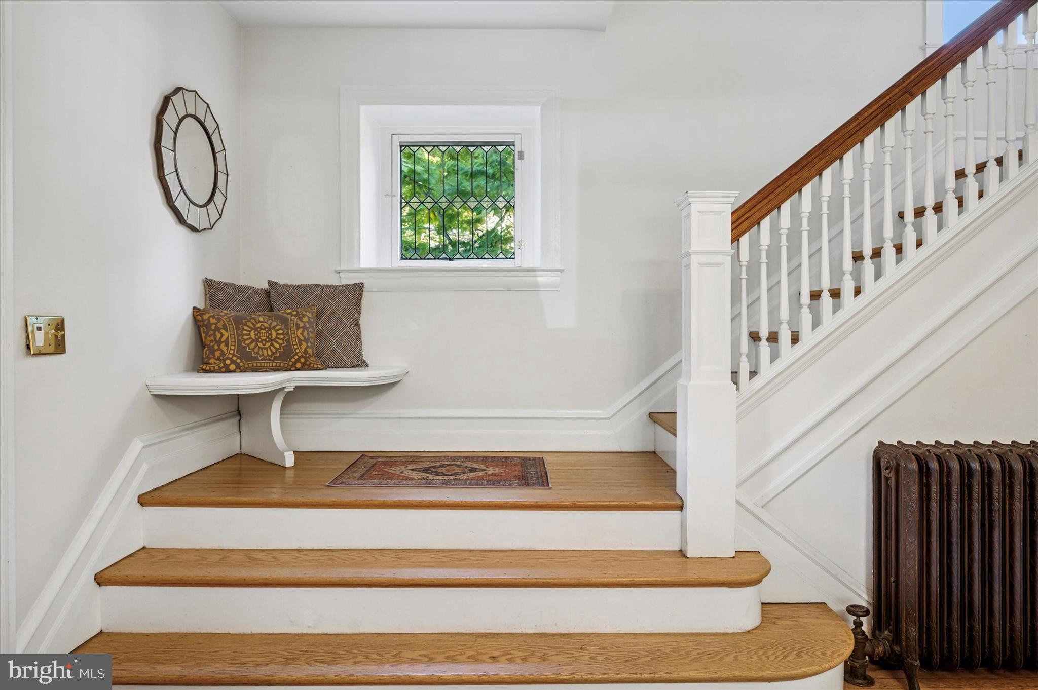 200 East Gravers Lane Philadelphia, PA 19118 - Photo 6 of 57 Detail of Seat on Stairs