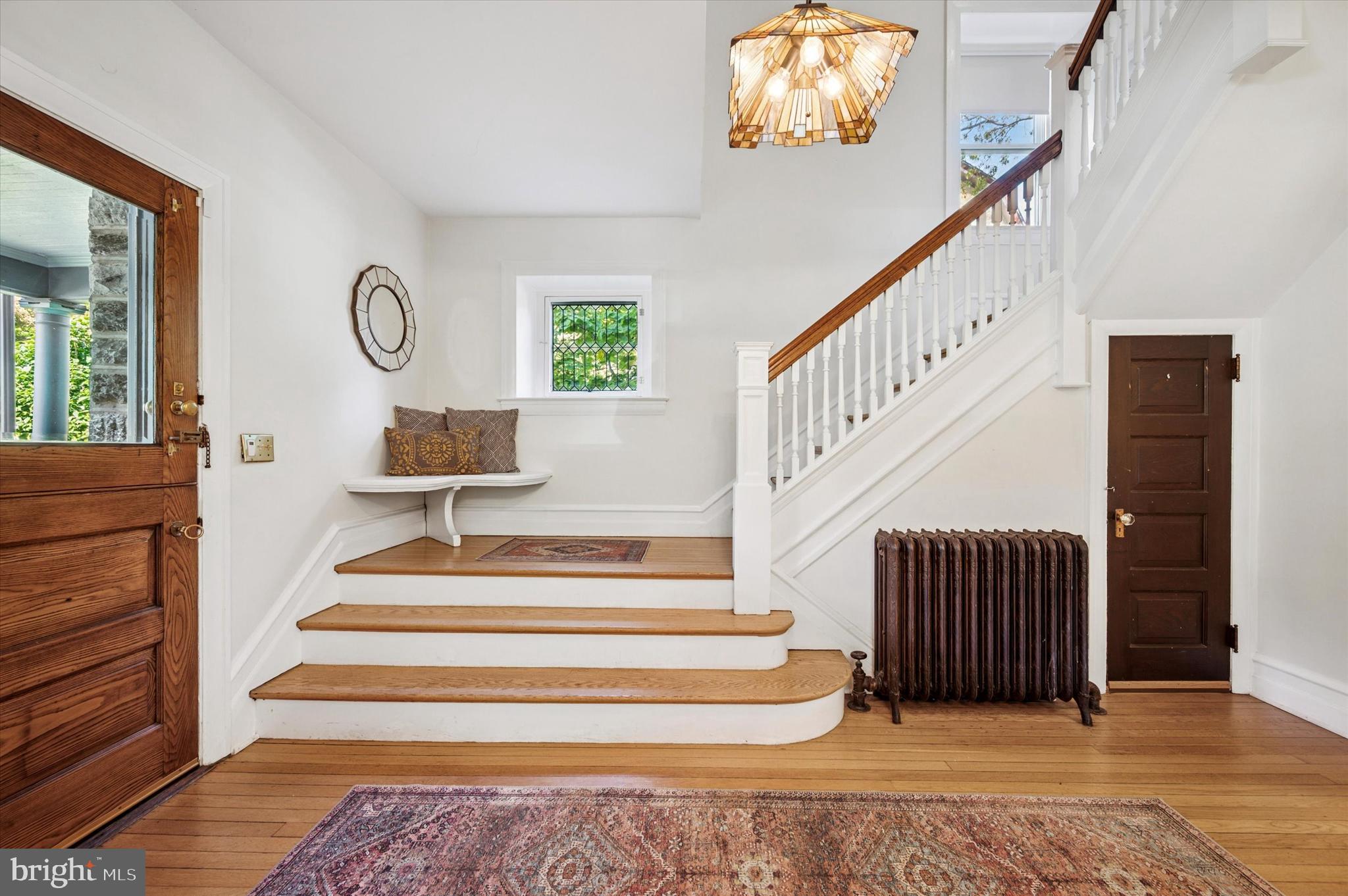 200 East Gravers Lane Philadelphia, PA 19118 - Photo 7 of 57 a view of entryway and hall with wooden floor