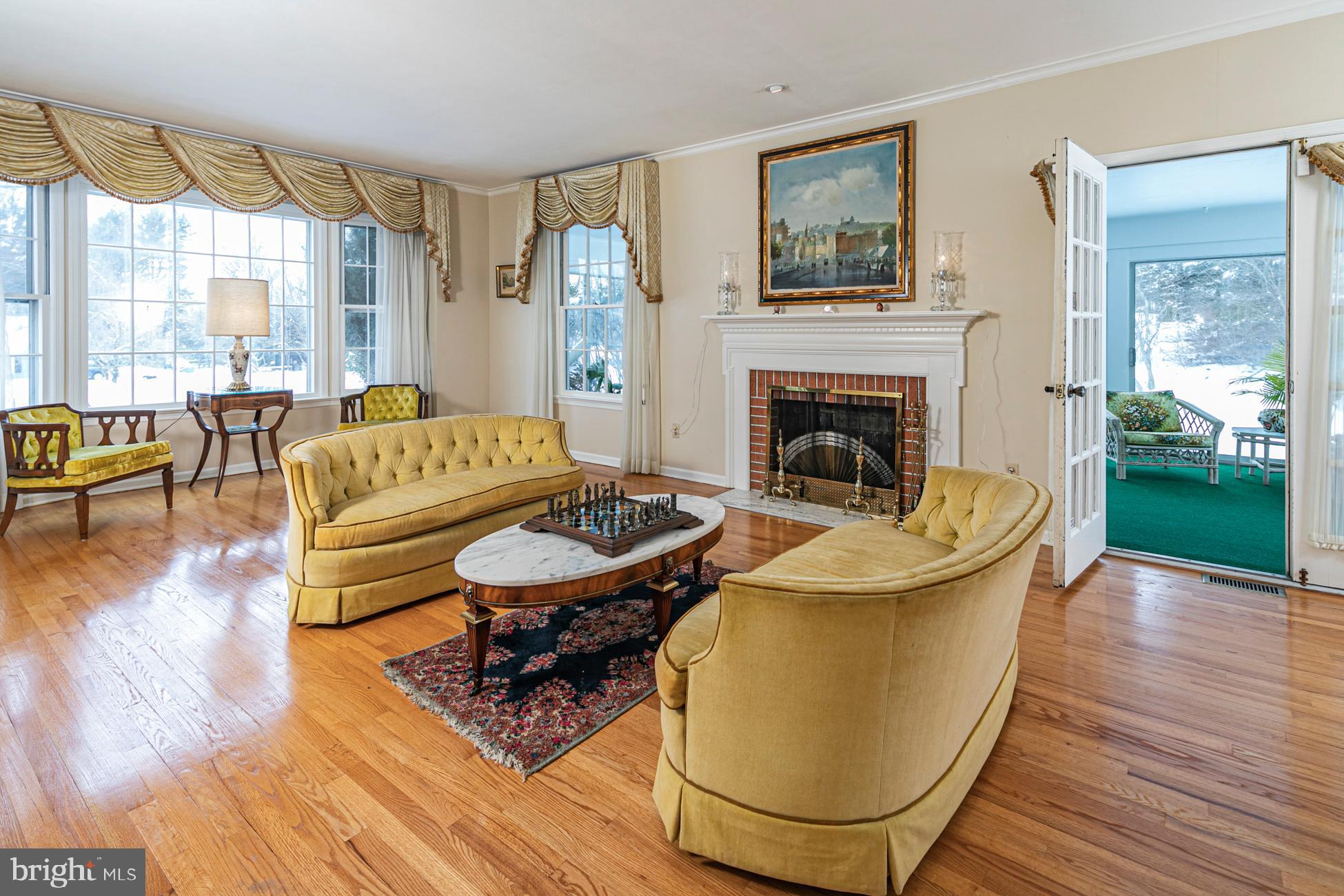 238 Gallup Road Princeton, NJ 08540 - Photo 10 of 44 Living room with Sunroom off to right