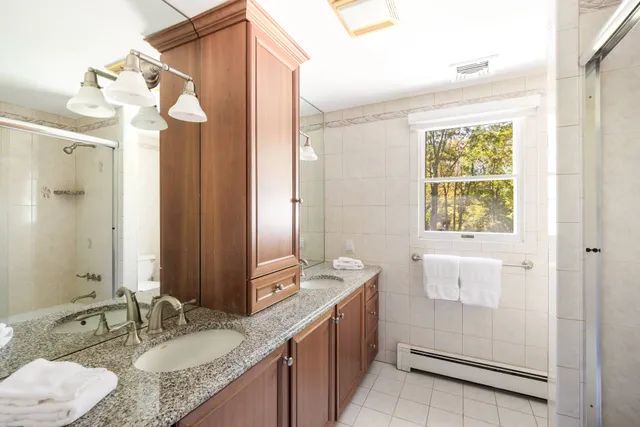 a view of a green yard