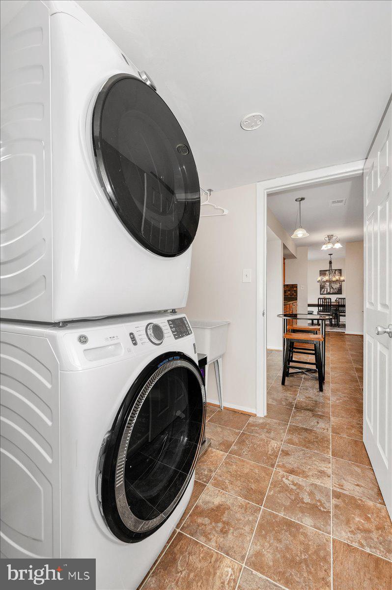 17116 Chiswell Road Poolesville, MD 20837 - Photo 27 of 84 Utility Room/ Laundry w/ Stackable Full Sized W/D