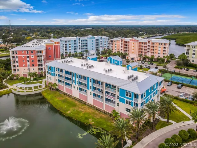 a view of a city with lawn chairs
