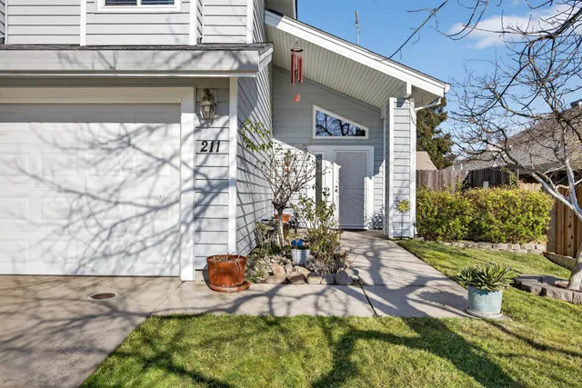 a view of a house with a patio