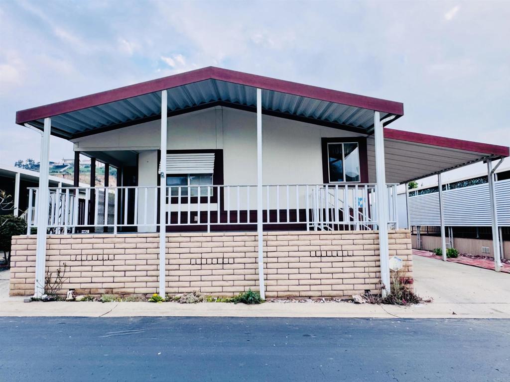 a view of a house with a porch