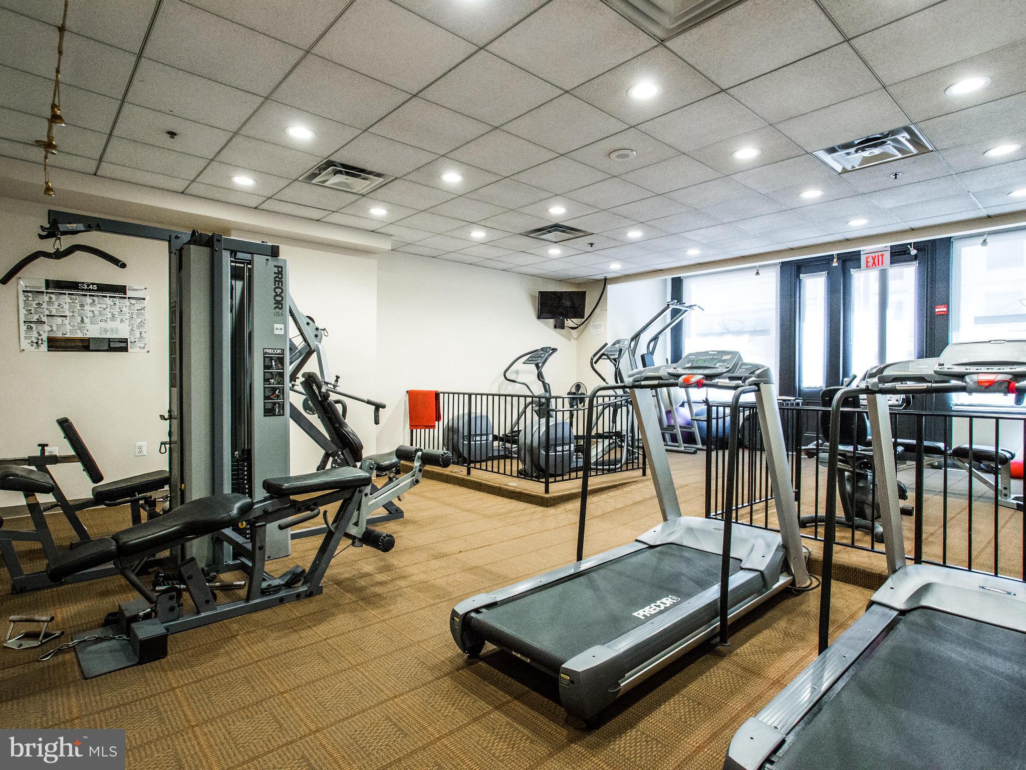 631 D Street Northwest, Unit 837 Washington, DC 20004 - Photo 23 of 29 a view of a room with gym equipment