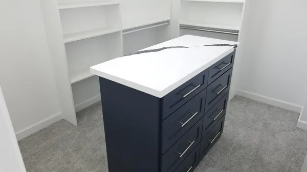 a view of a closet area