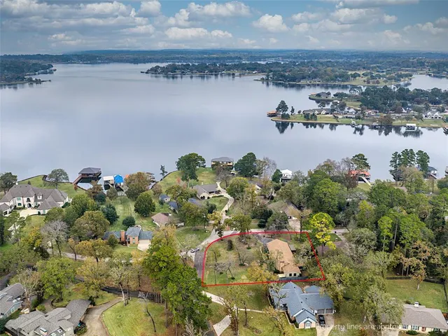 an aerial view of a houses with ocean view