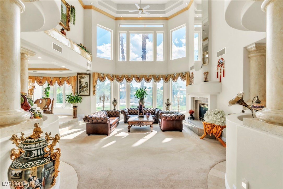 23 Cascade Creek Lane Las Vegas, NV 89113 - Photo 33 of 89 Community lobby with a towering ceiling