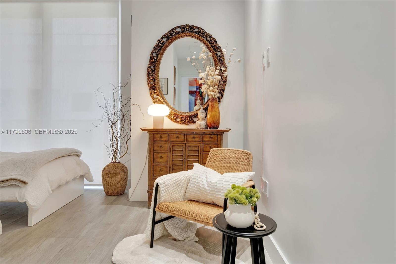 55 Southwest 9th Street, Unit PH4501 Miami, FL 33130 - Photo 24 of 71 a living room with furniture and a potted plant