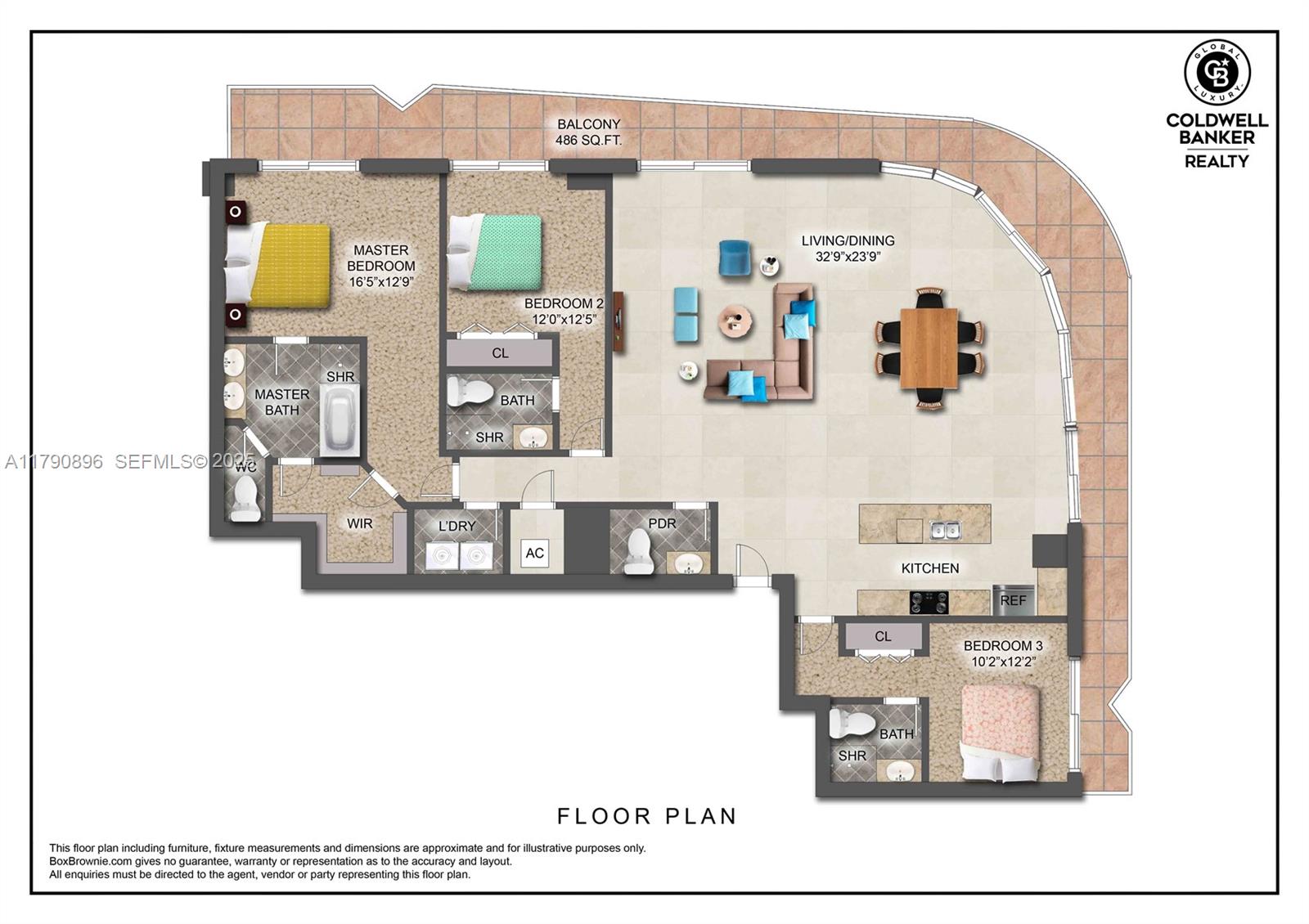 55 Southwest 9th Street, Unit PH4501 Miami, FL 33130 - Photo 32 of 71 a picture of a room with a floor to ceiling window