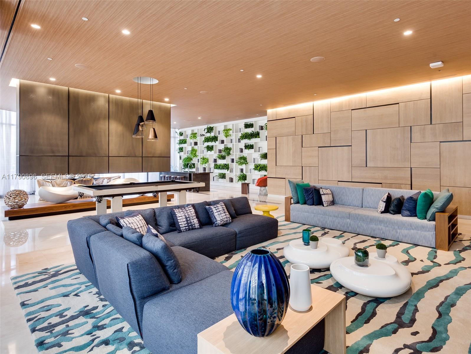 55 Southwest 9th Street, Unit PH4501 Miami, FL 33130 - Photo 71 of 71 a living room with furniture and a large window