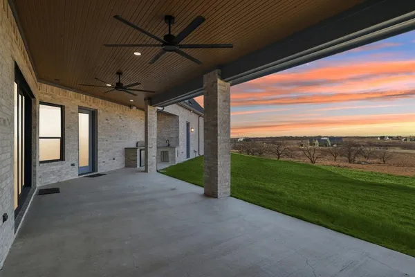 a view of a porch
