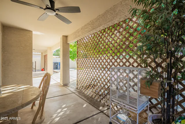 a view of a house with a patio