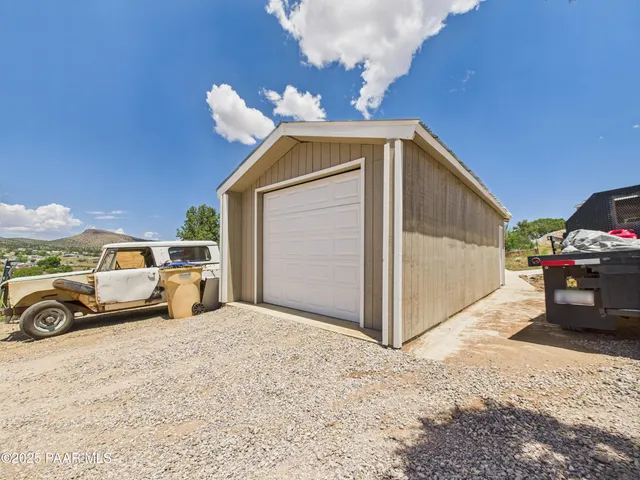 a view of a car garage