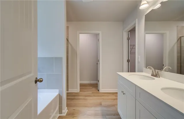 a bathroom with a sink and a bathtub