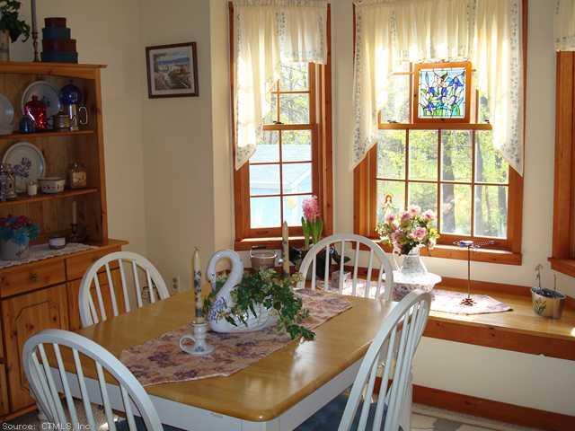 153 Lakes Road Bethlehem, CT 06751 - Photo 1 of 1 a view of a dining room with furniture window and outside view