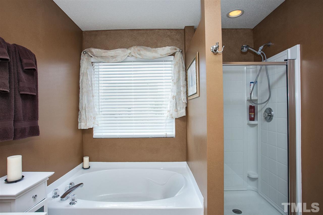 6838 Harter Court Raleigh, NC 27610 - Photo 12 of 25 Wonderful garden tub ... great way to get revitalized for the next day!