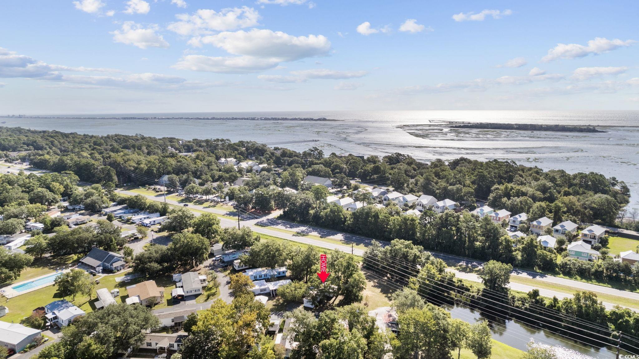 173 Braddock Court Murrells Inlet, SC 29576 - Photo 27 of 30 Aerial view featuring a water view