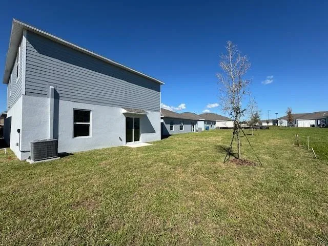 a house view with a outdoor space