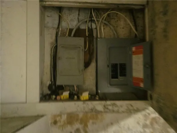 a view of a door of the house