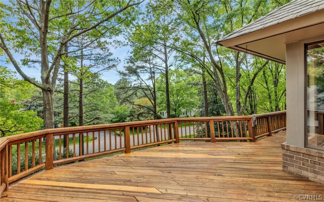 8911 Highfield Road Henrico, VA 23229 - Photo 33 of 43 Wide/long deck off the back of the home with great