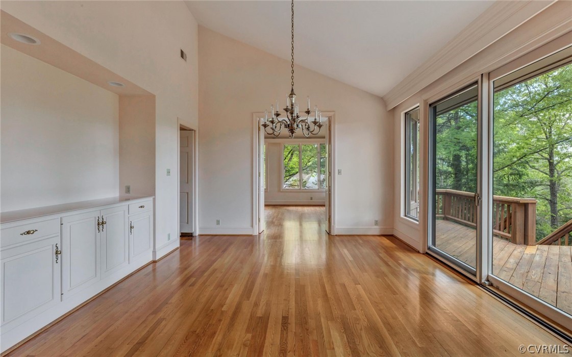 8911 Highfield Road Henrico, VA 23229 - Photo 9 of 43 Dining room with built-in buffet. Vaulted ceiling