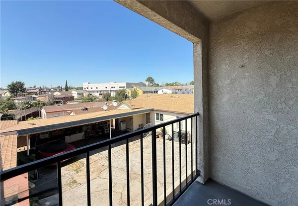a view of city from balcony