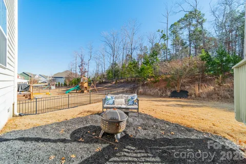 a view of a lake with outdoor space