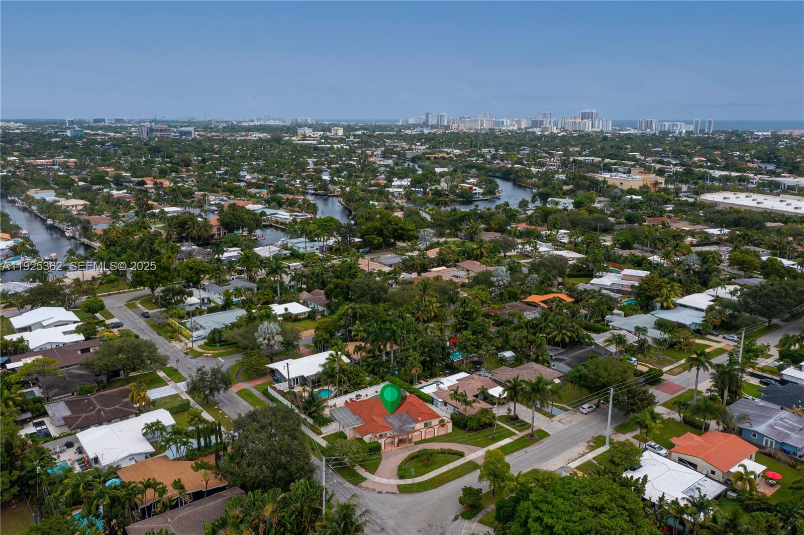 1900 North Victoria Park Road Fort Lauderdale, FL 33305 - Photo 53 of 60 an aerial view of residential houses with city view