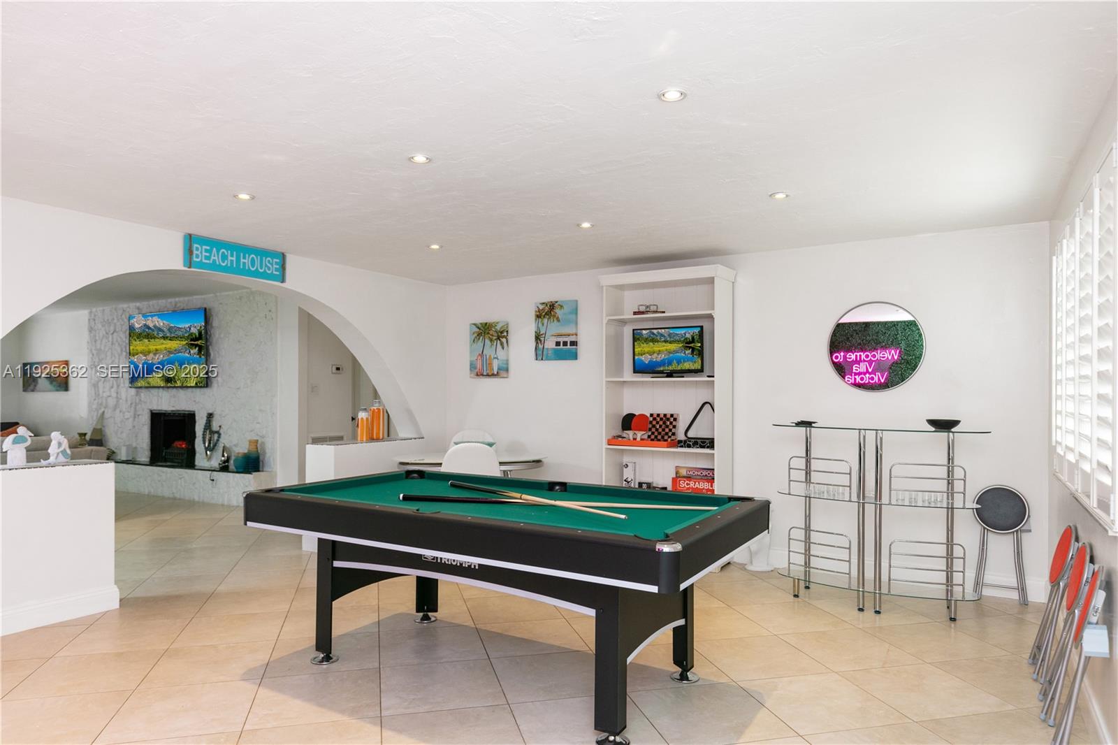 1900 North Victoria Park Road Fort Lauderdale, FL 33305 - Photo 9 of 60 a room with furniture and pool table