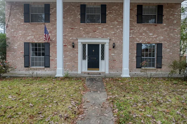 a view of front door of house