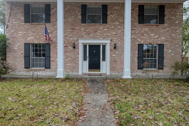 a view of front door of house