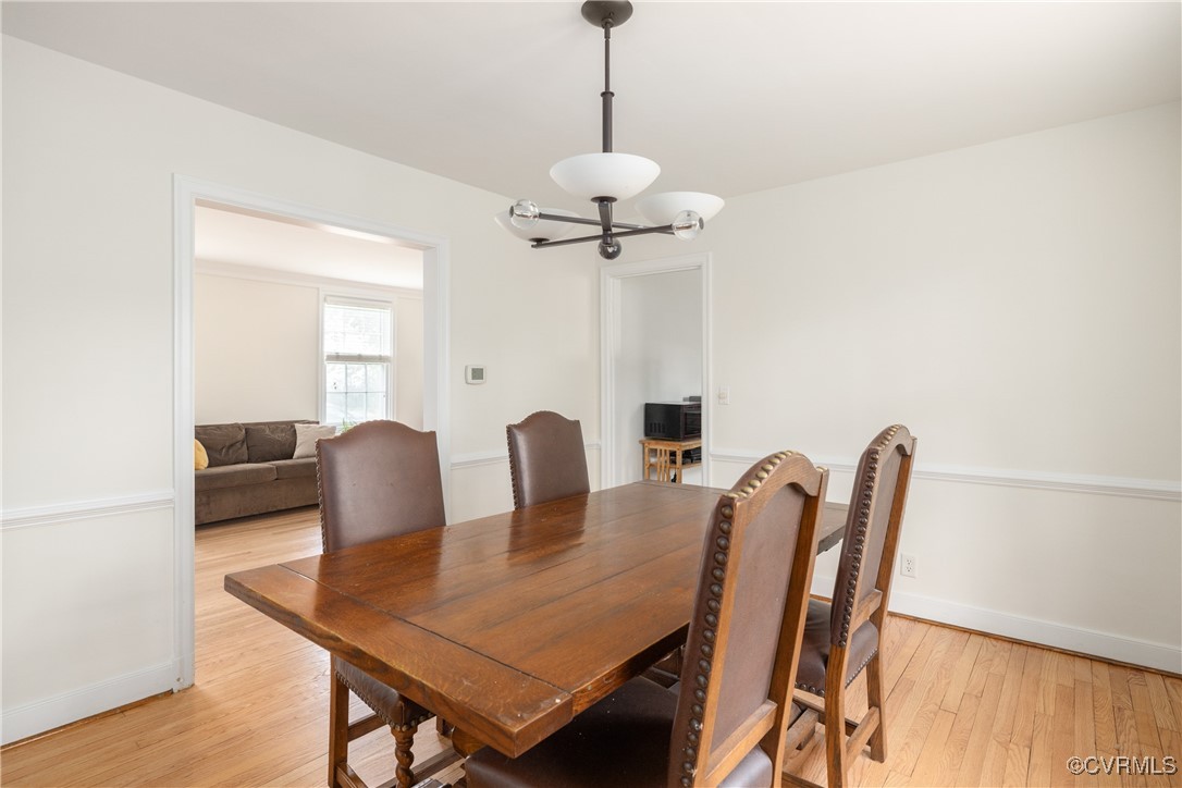 5217 Sylvan Road Richmond, VA 23225 - Photo 13 of 46 a view of a dining room with furniture and wooden floor