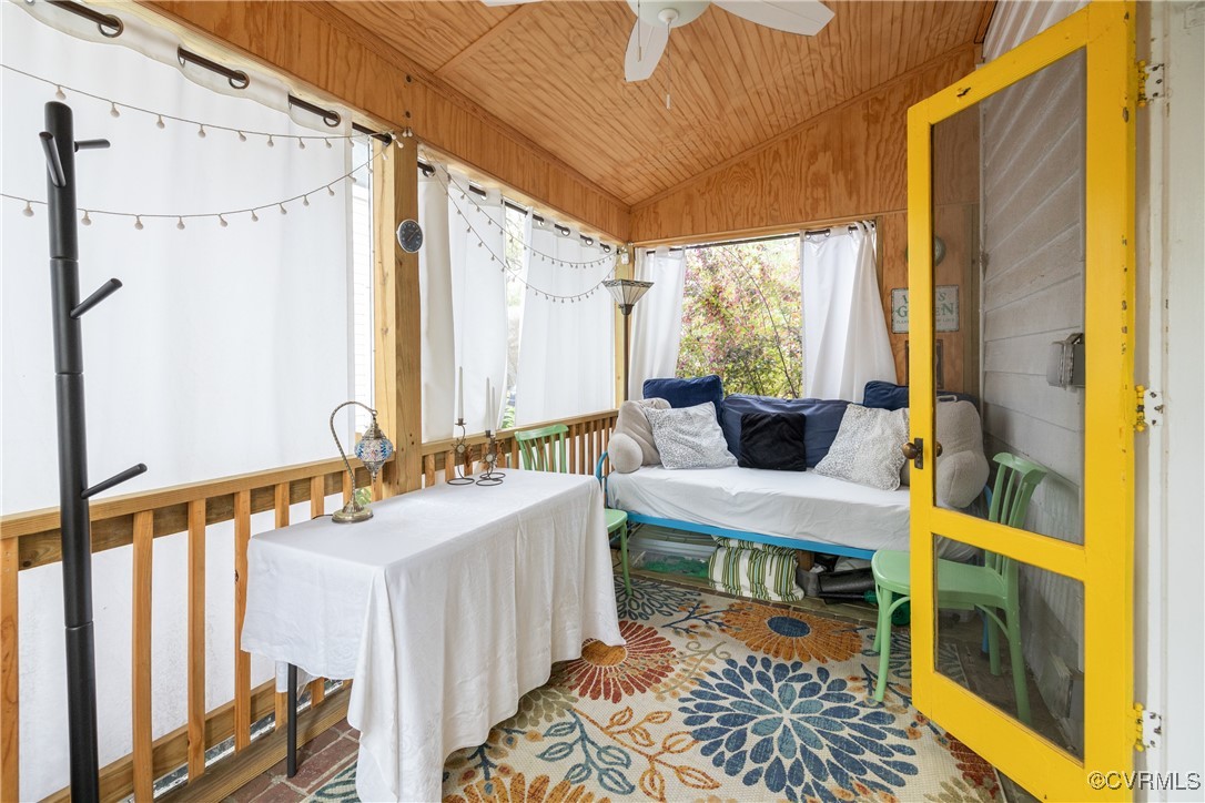 5217 Sylvan Road Richmond, VA 23225 - Photo 38 of 46 a view of a balcony with chair and table