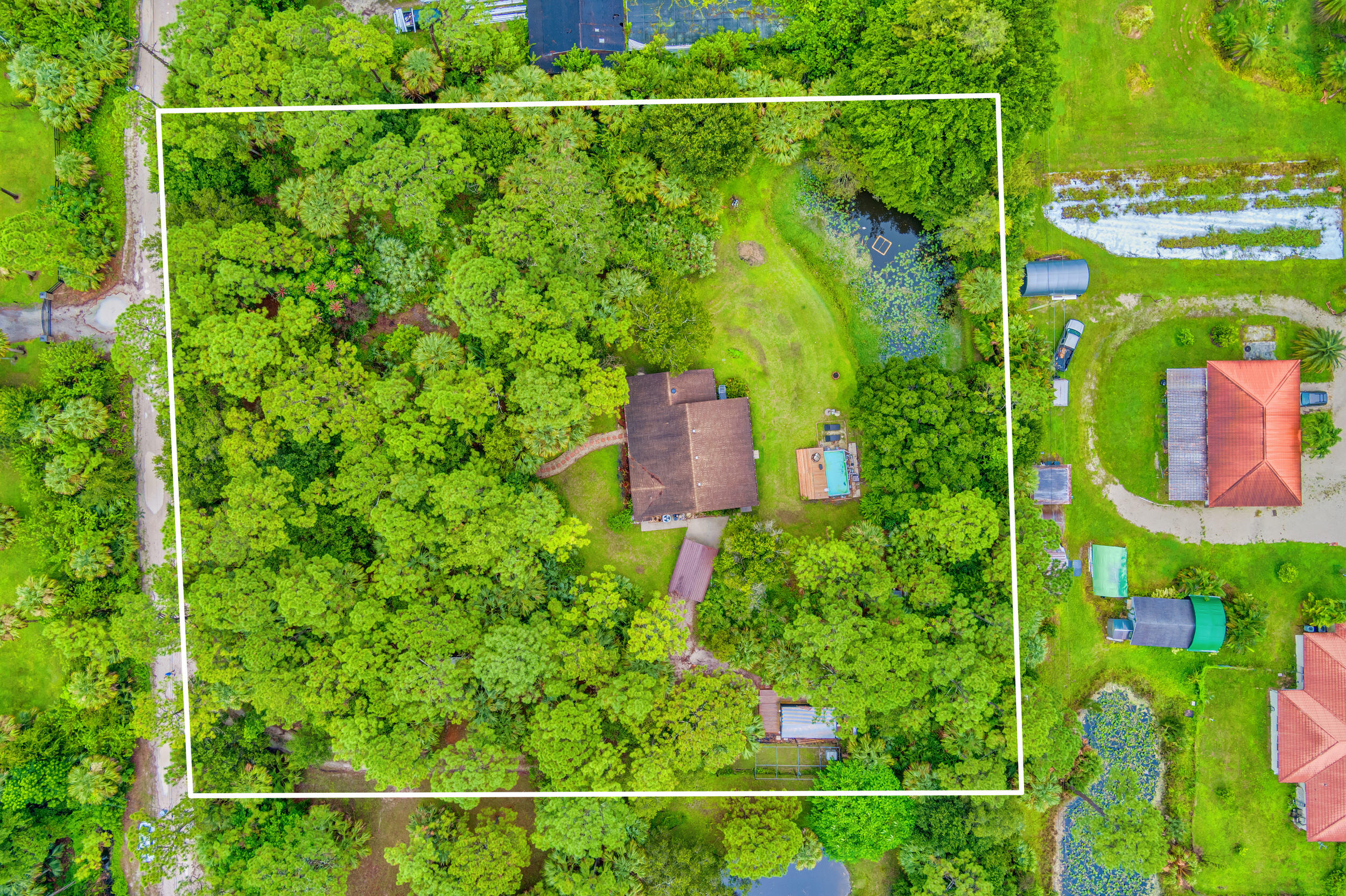 13578 Edith Road Loxahatchee Groves, FL 33470 - Photo 60 of 69 55 Aerial Overhead