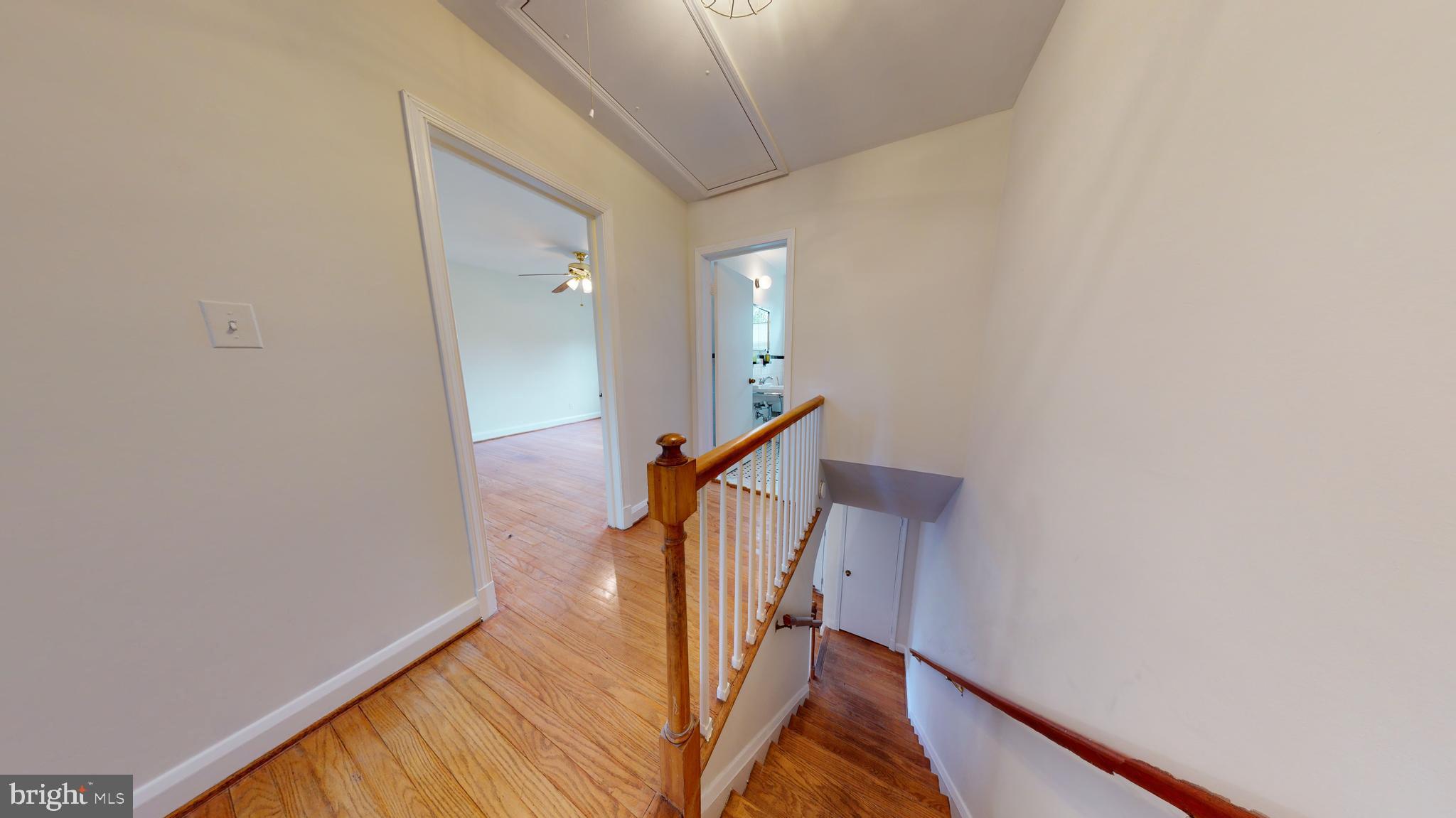 Freshly painted first and second floor