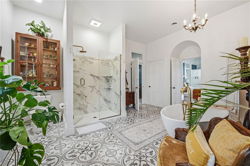 131 South Pitt Street Mercer, PA 16137 - Photo 26 of 50 a view of a hallway with wooden floor and a chandelier