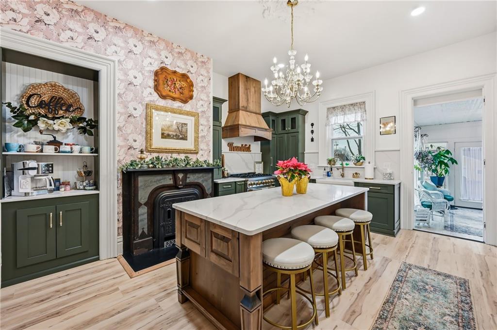 131 South Pitt Street Mercer, PA 16137 - Photo 10 of 50 a view of a dining room with furniture and a chandelier