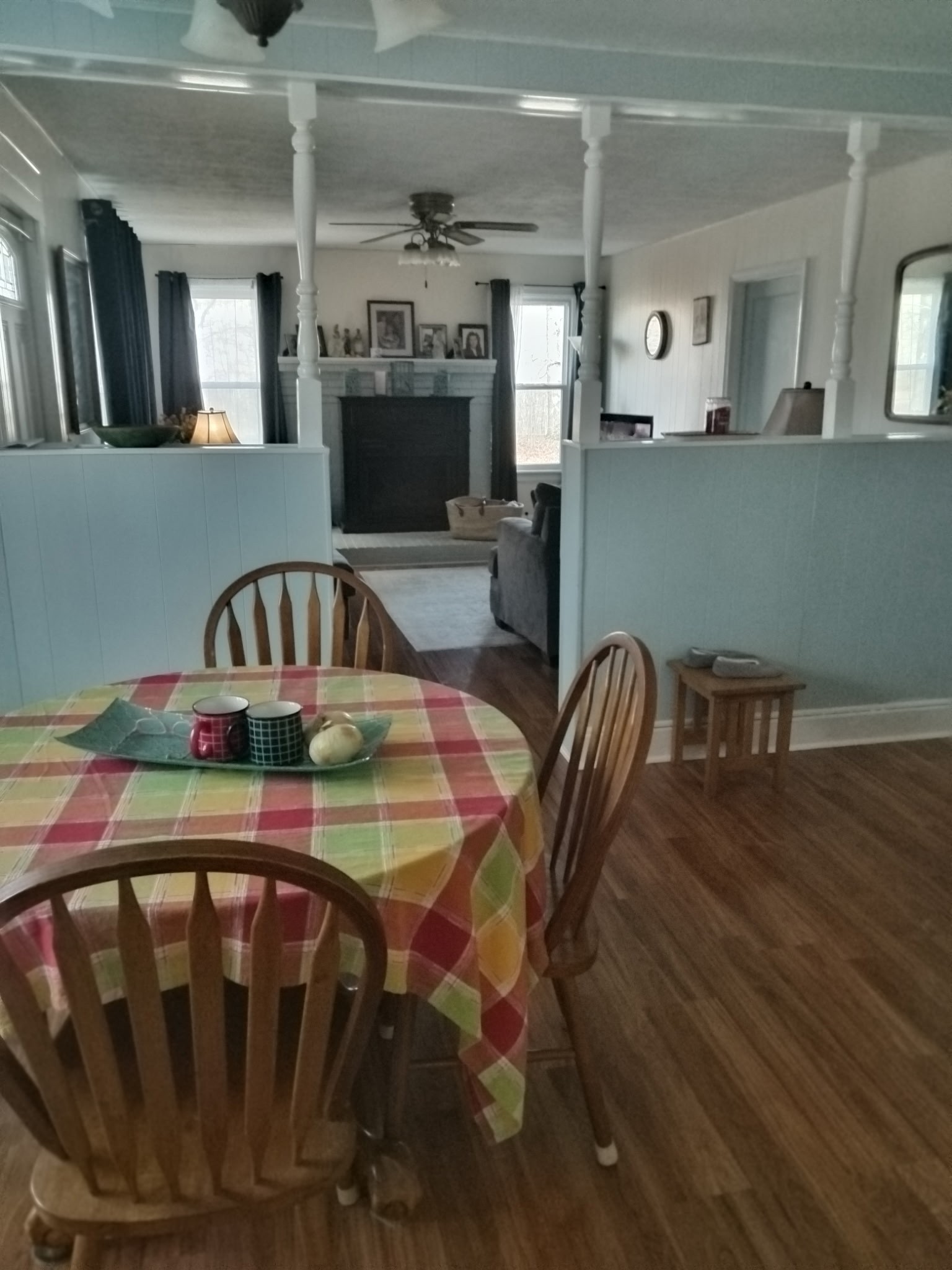 275 Rockhouse Road Hohenwald, TN 38462 - Photo 3 of 7 a view of a dining room with furniture and wooden floor