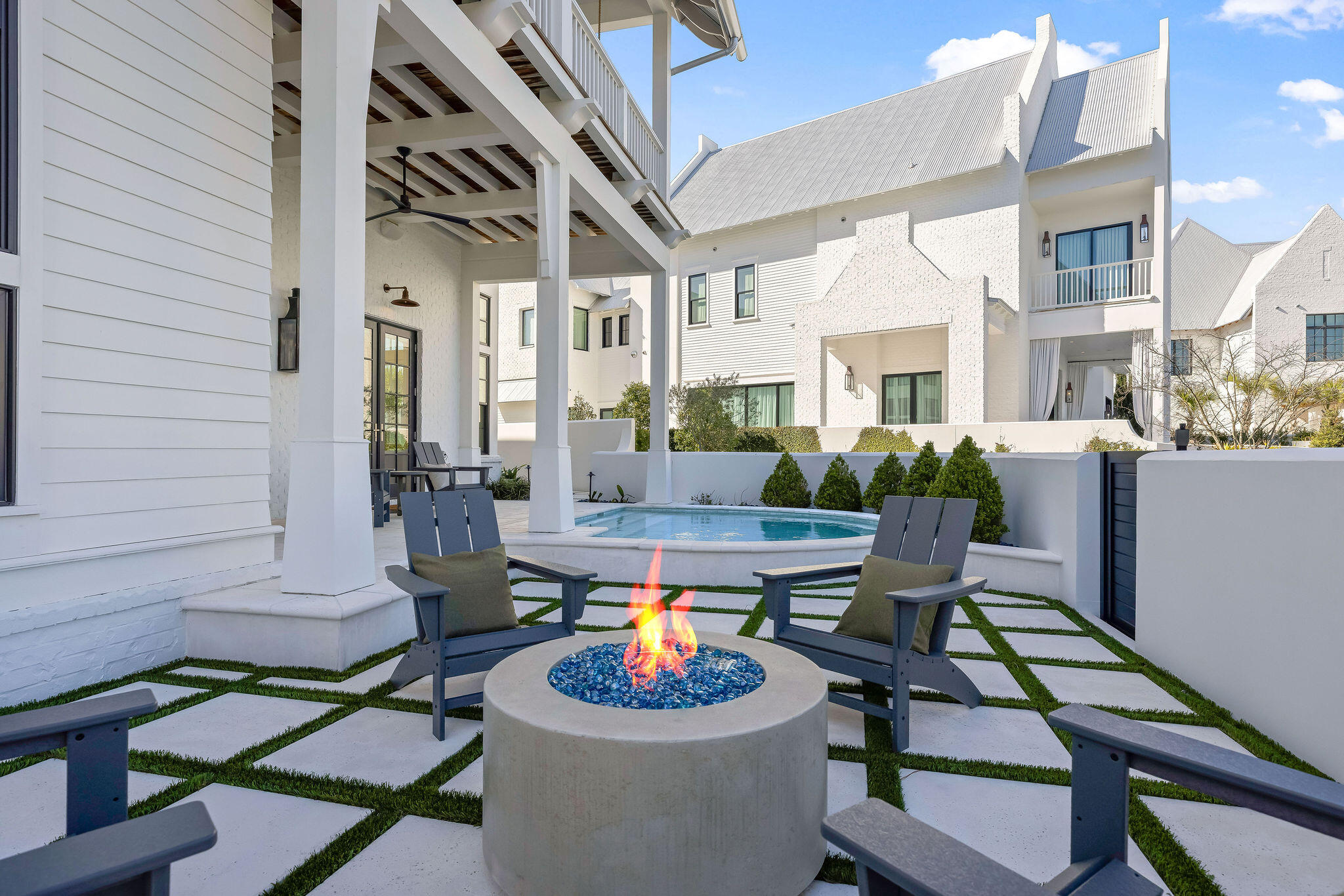 79 Perrin Santa Rosa Beach, FL 32459 - Photo 35 of 105 30_Backyard_FirePit_Close_Up