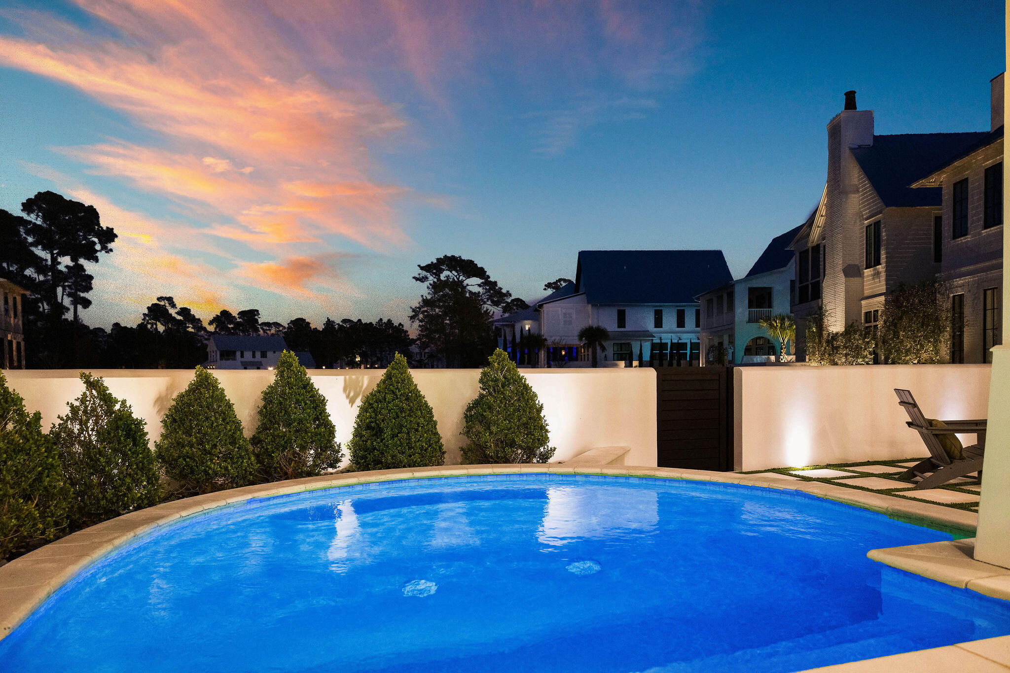 79 Perrin Santa Rosa Beach, FL 32459 - Photo 4 of 105 100_Twilight_Pool_Detail