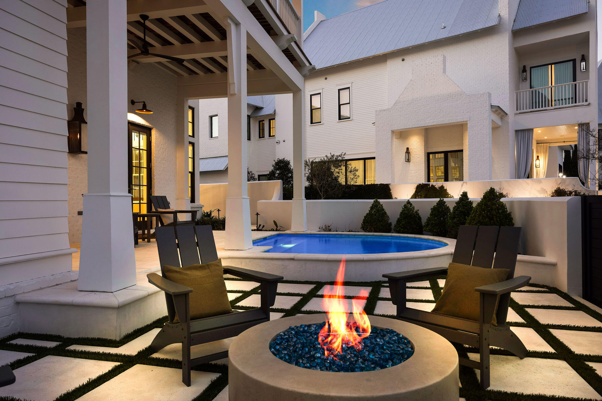 79 Perrin Santa Rosa Beach, FL 32459 - Photo 9 of 105 91_Twilight_FirePit_Pool