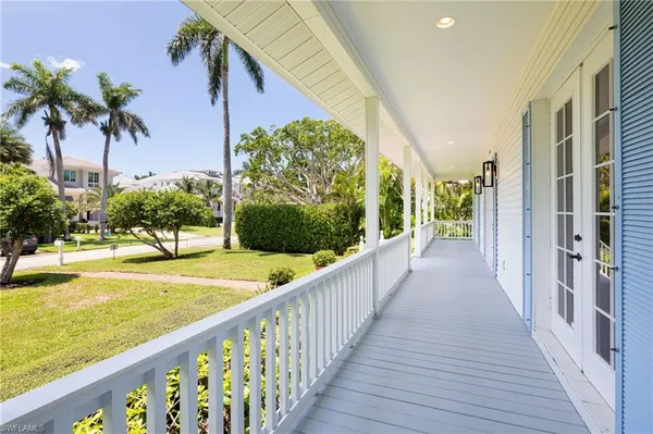 a view of a balcony